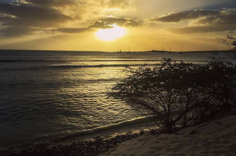île de boavista au Cap vert : Boavista coucher de soleil