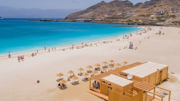 Cap vert ile de sao vicente mindelo plage laguina