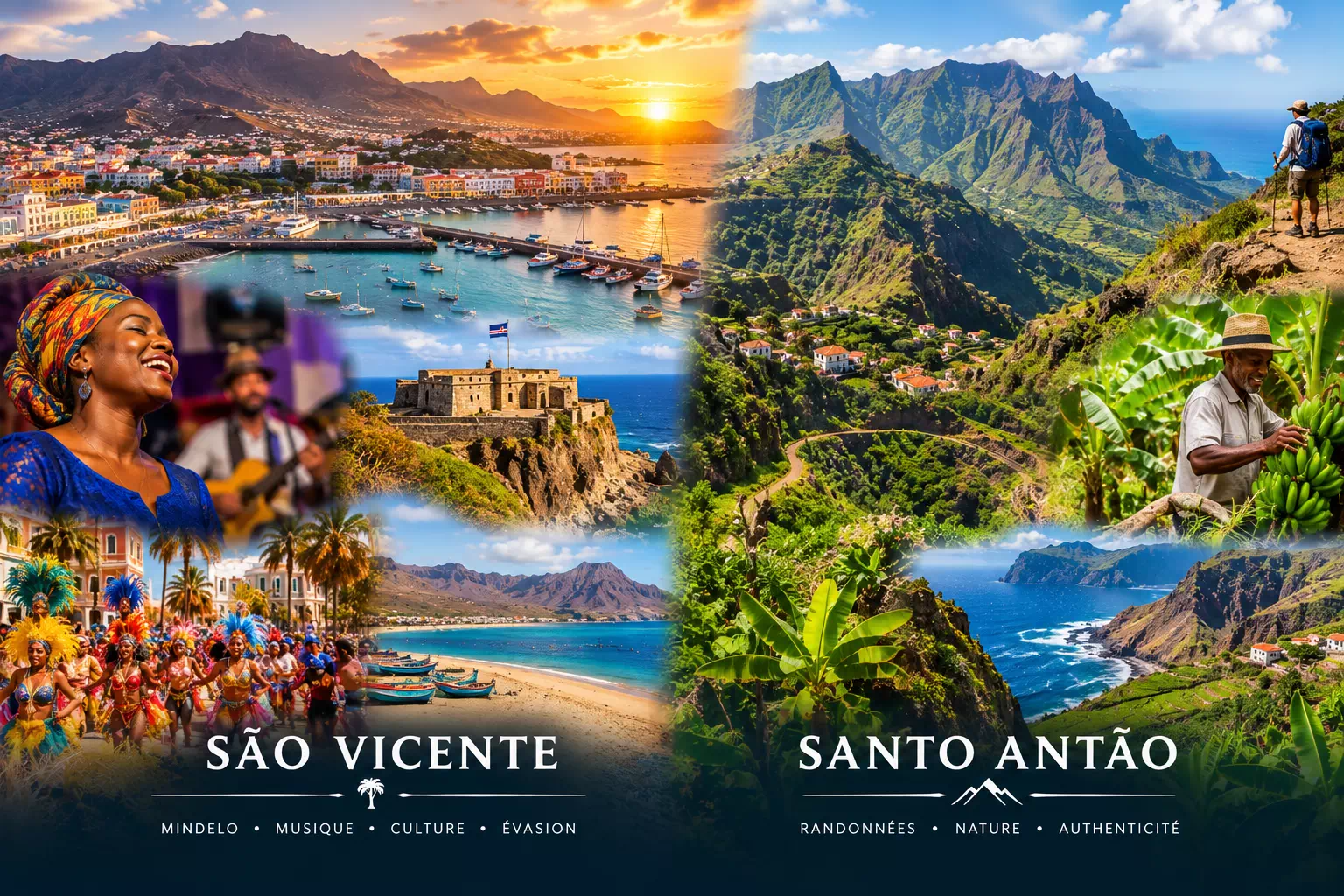 Paysages de São Vicente et de Santo Antão, circuit trek 8 jours