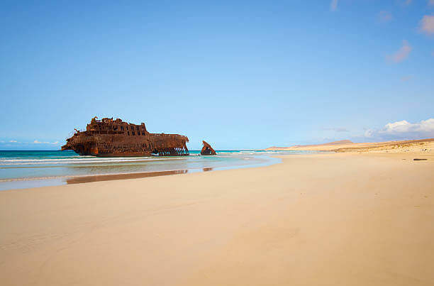 Sable blan sur l'ile de Boa vista