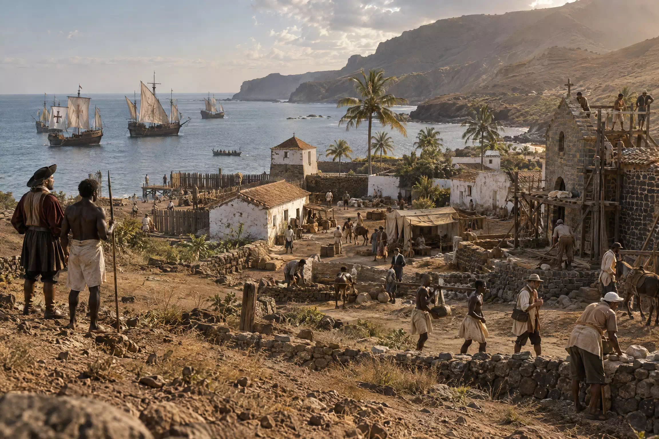 Cidade Velha, fondée en 1462, Cap-Vert