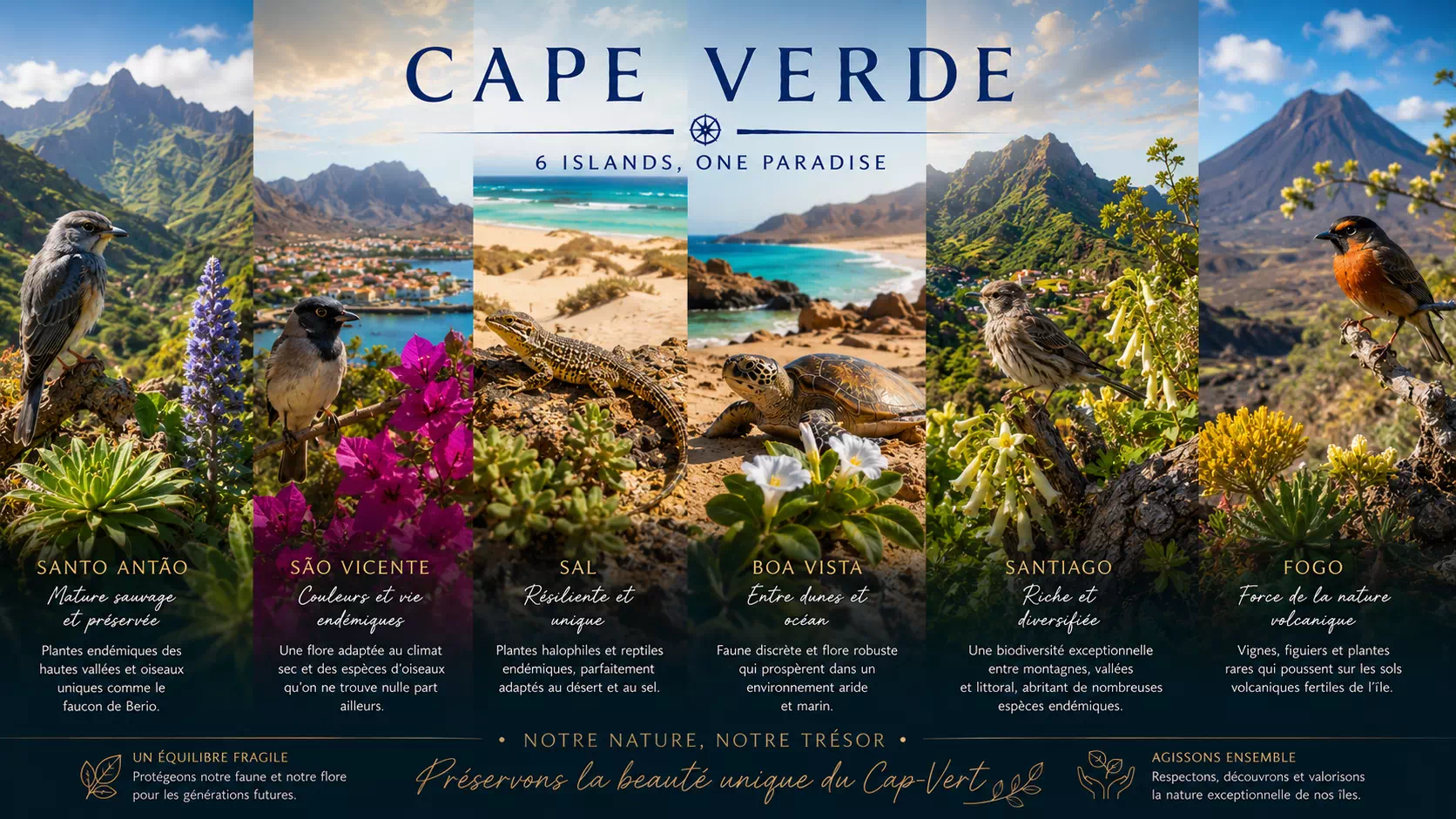 La nature sauvage des îles du Cap-Vert