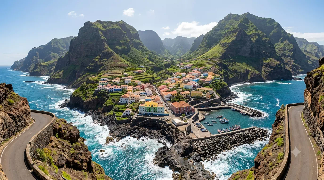 Ponta do Sol sur l'île de Santo Antão au Cap-Vert