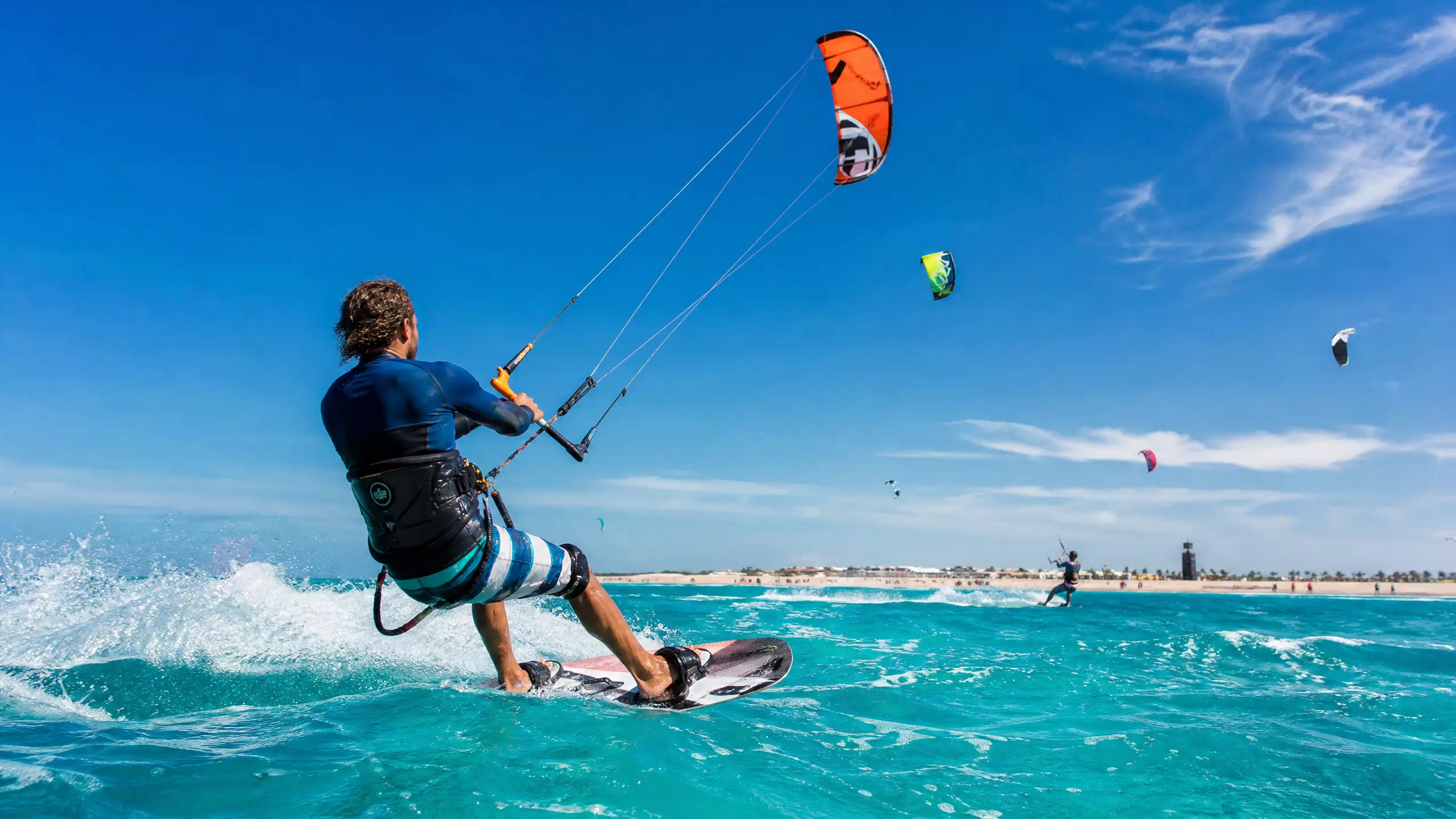 Kitesurf sur l'île de Sal