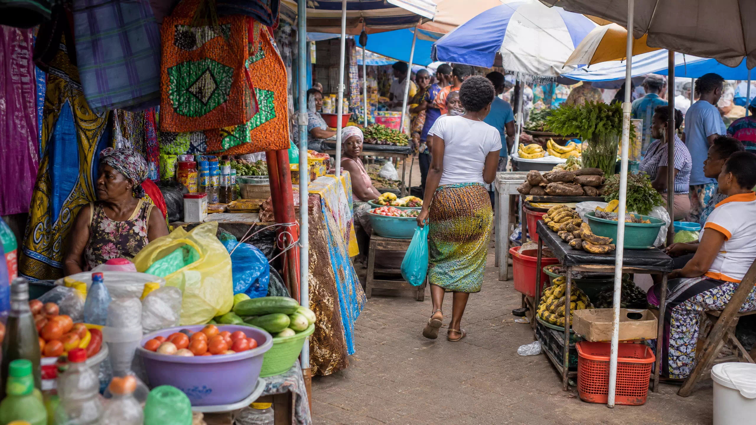 Le marché de Sucupira à Praia, île de Santiago