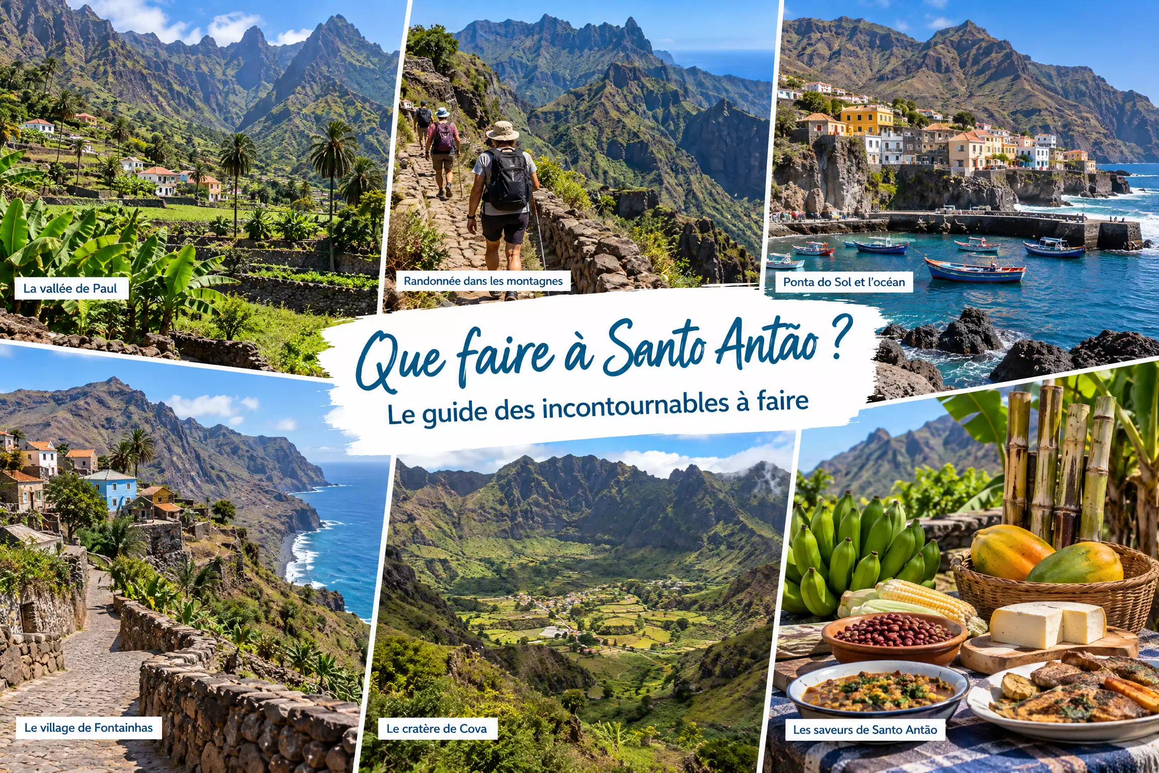 Paysages de montagne de Santo Antão