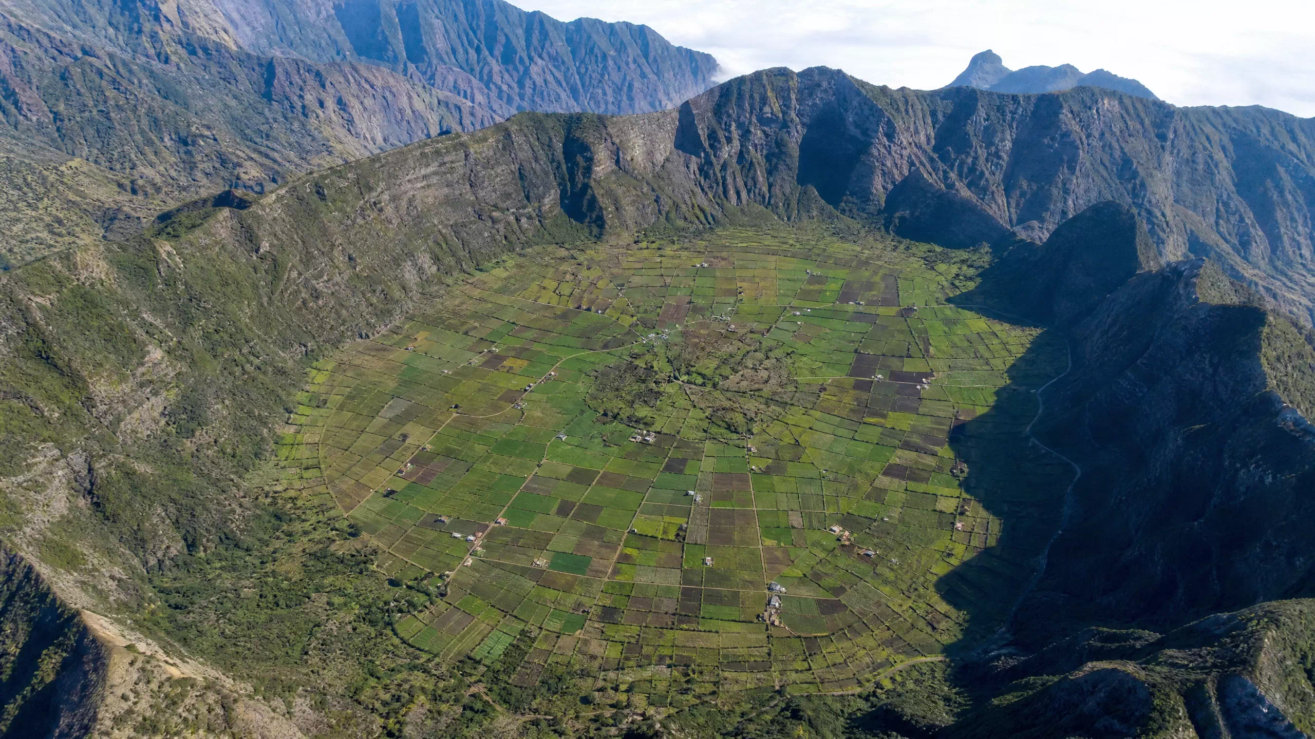 Le cratère de Cova, île de Santo Antão