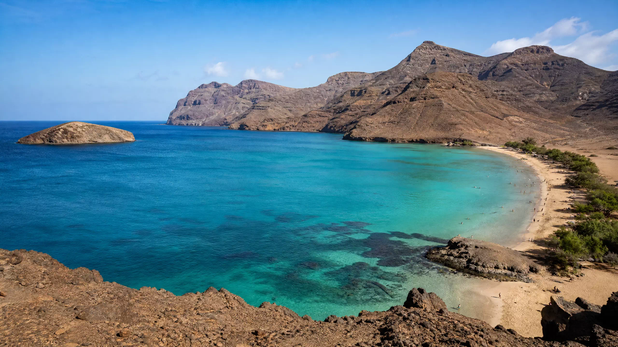 Baie des Gatas sur l'île de São Vicente au Cap-Vert